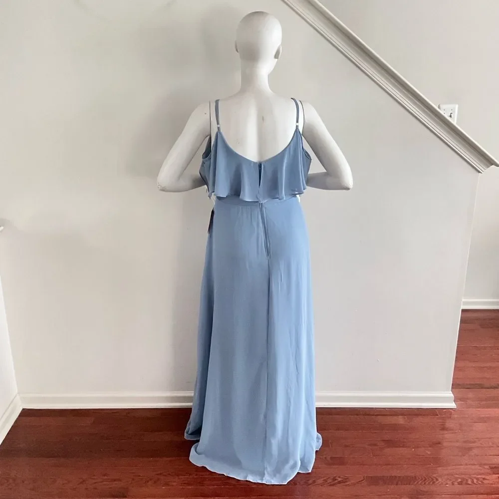 Birdy Grey Bridesmaid Convertible Maxi Dress With Slit 1X